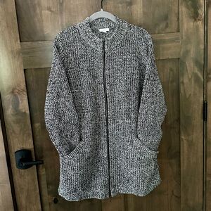 J. Jill Women’s Chunky Full Zip Cardigan Sweater